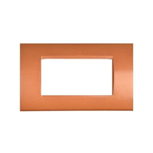 [6970597462212/0793541330438 - Placca 4P tecnopolimero INT-LGT arancio] 8004-16