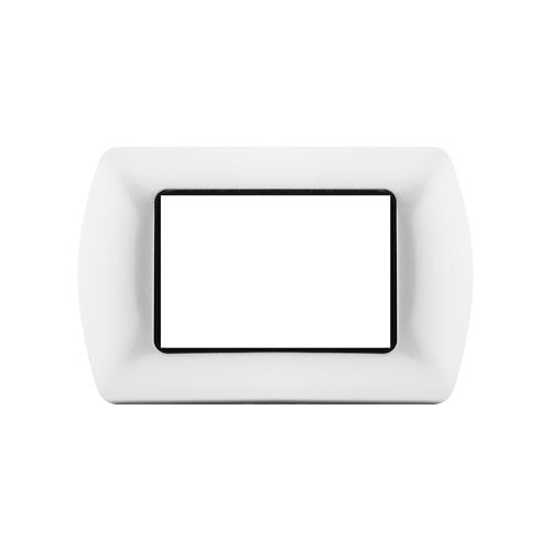 [6970311029820/0793541334191 - Placca 3P metallo INT-LGT bianco] 8803-01