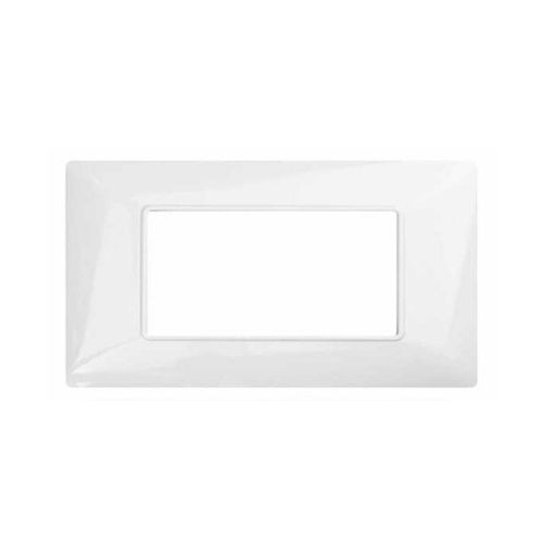 [Placca 4P tecnopolimero MTX bianco] M8004-01